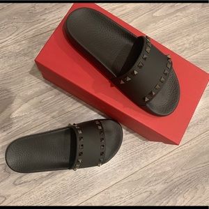 Valentino Rock Stud Pool Slides